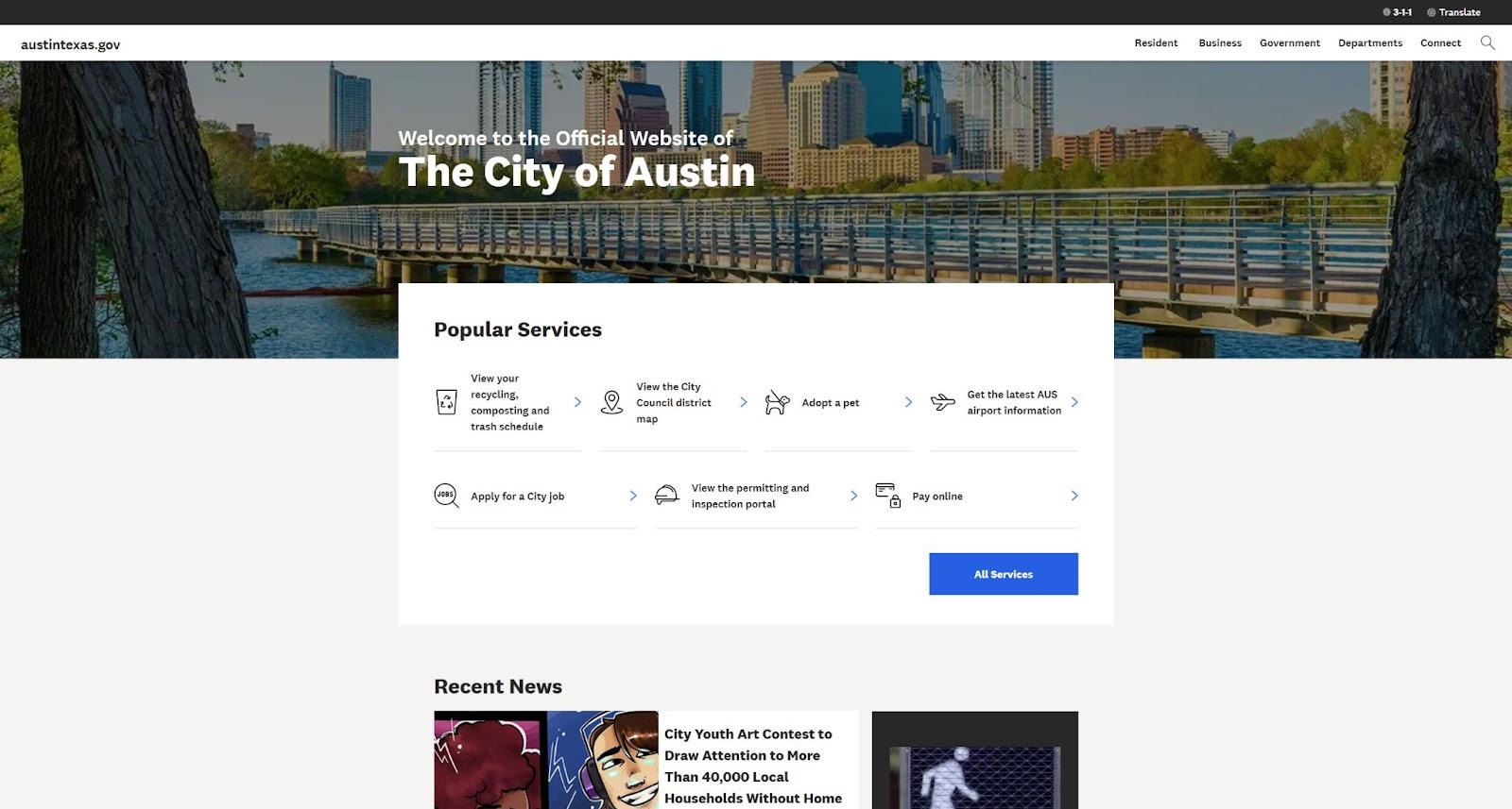 Austin Texas website