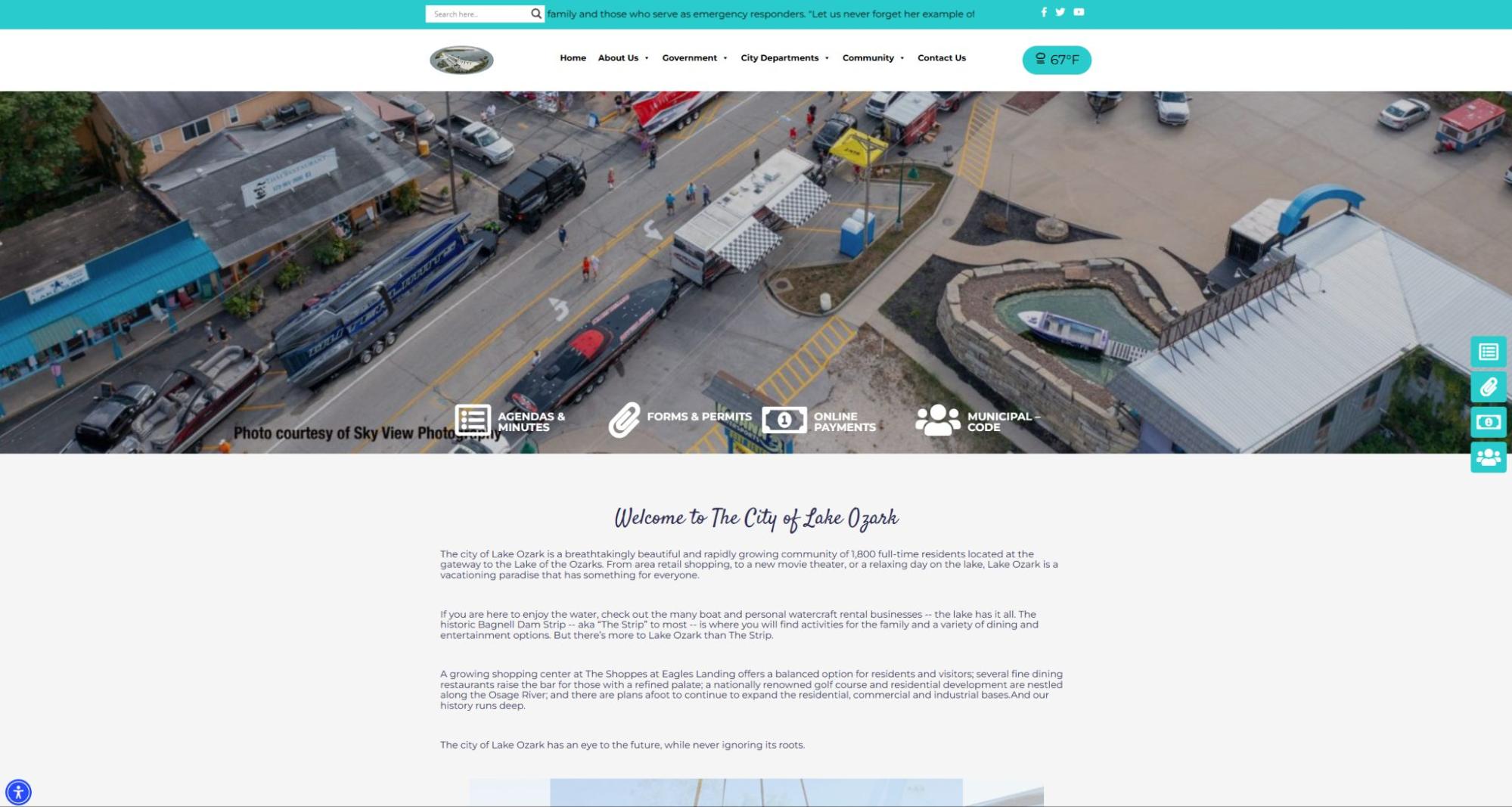 City of Lake Ozark, Missouri website
