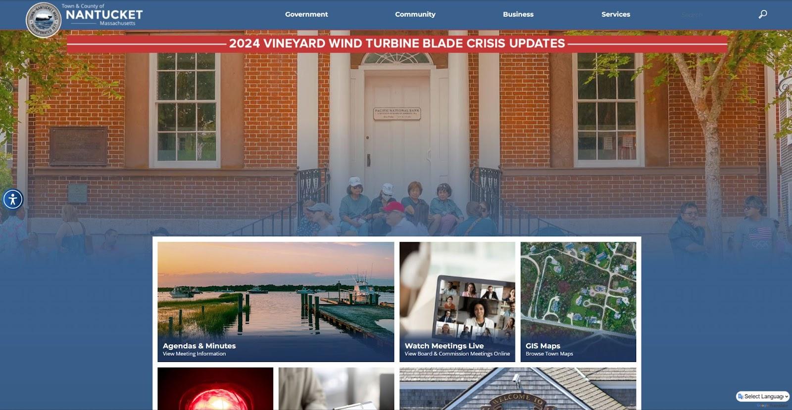 Town of Nantucket's official site