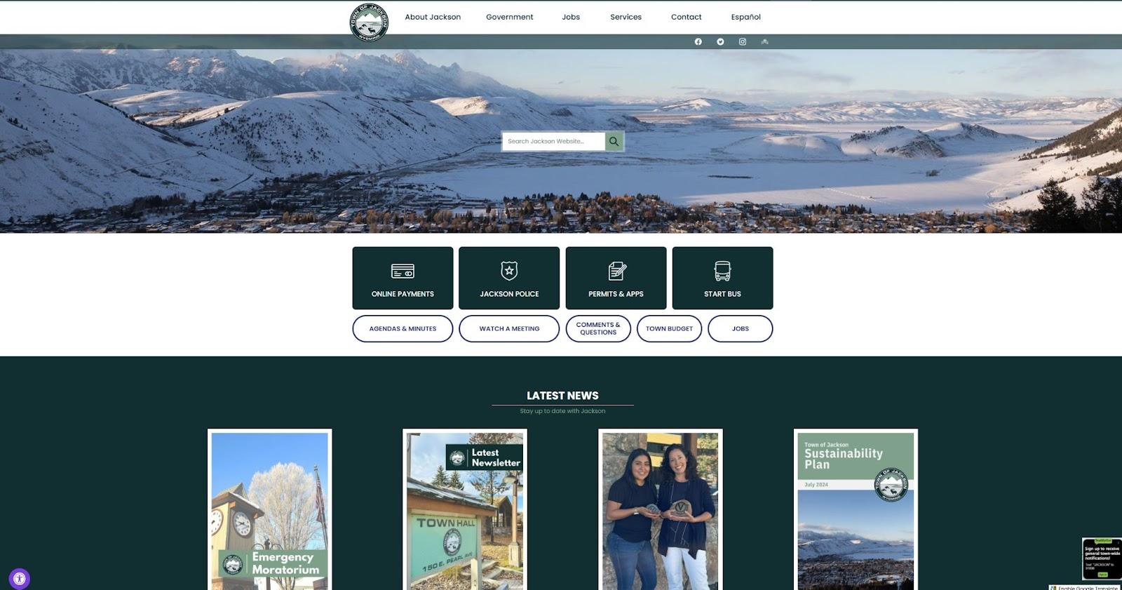 Jackson, Wyoming official website
