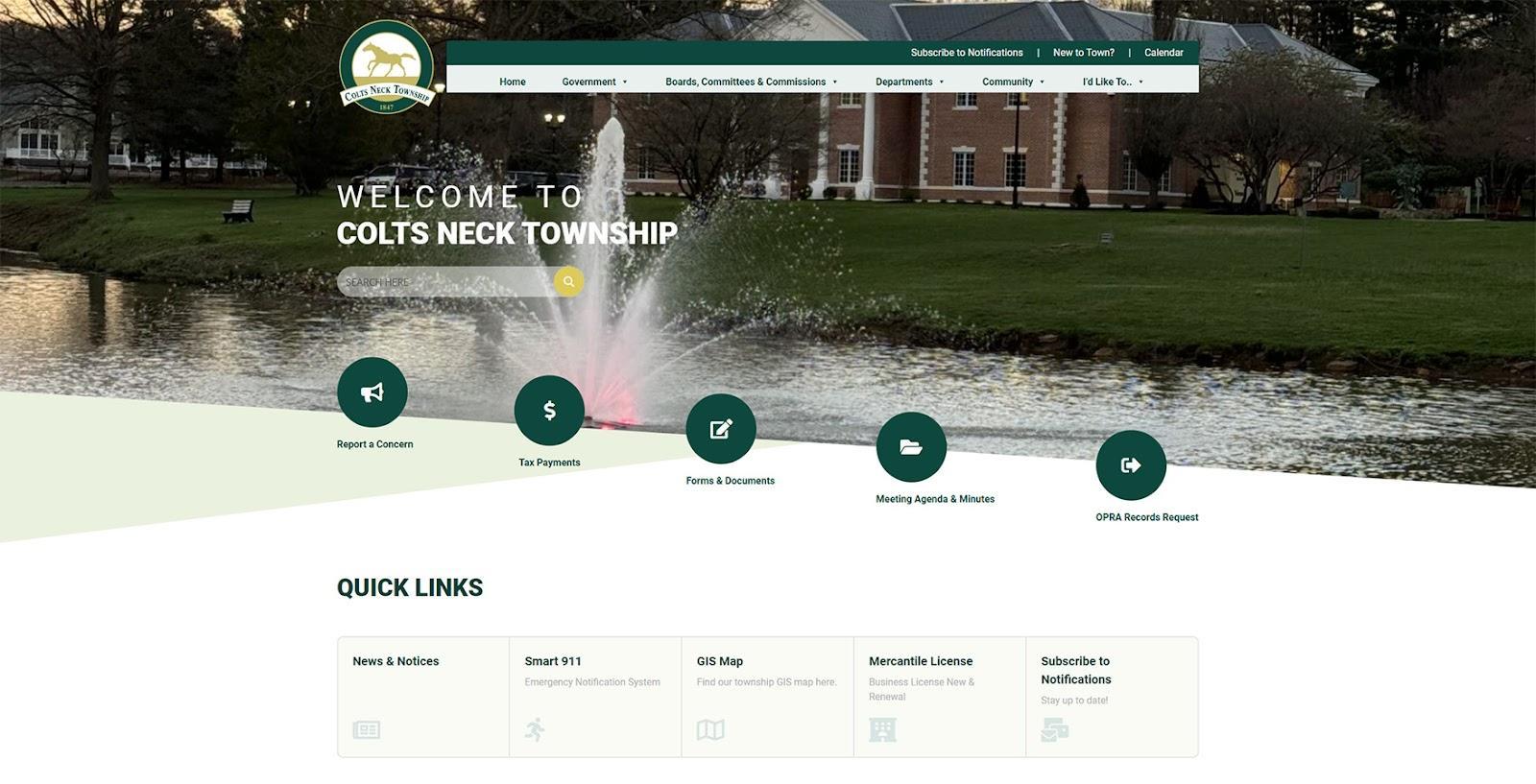 Colts Neck Township website